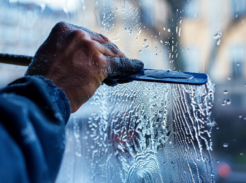 Add-on Glass partition cleaning